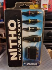 NITHO CAVO ORIGINALE AV CABLE + SCART PER SONY PLAYSTATION 3 PS3    