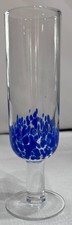 Bicchiere vino confetti blu
