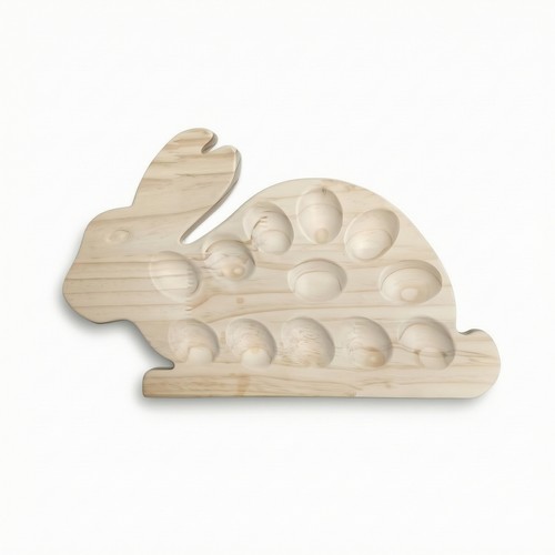 Portauova legno con manico - legno,