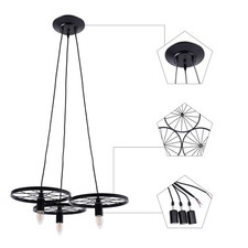 Plafoniera industriale 3 ruote