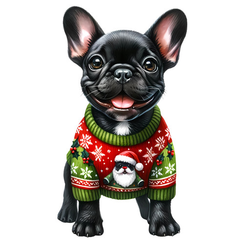 Bulldog francese cane - , auto