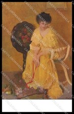 Illustratori Artista Firmato Alfredo Protti Ars Minima Lady cartonelina ZG8950