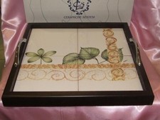 CERAMICA TOSCANA VASSOIO LEGNO 94117 IDEA REGALO CASAFASHIONITALIA
