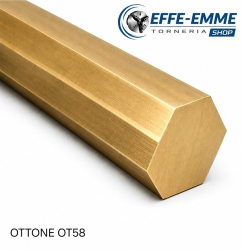 Barra esagonale ottone - ottone, ot58