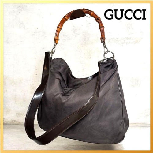 Gucci borsa tracolla bambù - gucci, a