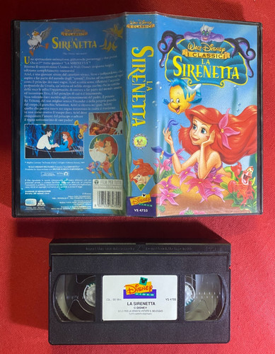 Sirenetta vhs walt disney - vhs,