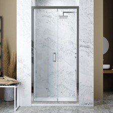 BOX DOCCIA A LIBRO IN VETRO TRASPARENTE 6MM