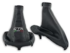 PER ALFA ROMEO 147 2000-2004 CUFFIA DEL CAMBIO FRENO A MANO RICAMO GTA GRIGIO