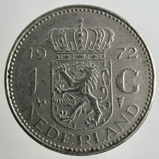 1972 Netherlands 1 Gulden Coin