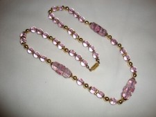 collana vintage in vetro di