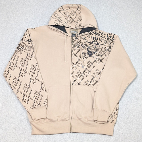 Felpa con cappuccio zip - con,