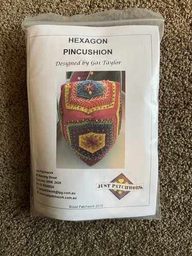 Hexagon pincushion disegnato - hexagon,