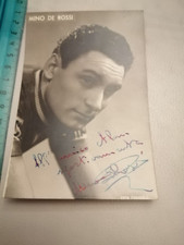 CARTOLINA FOTOGRAFICA CICLISTA MINO DE ROSSI - AUTOGRAFATA ORIGINALE CON DEDICA