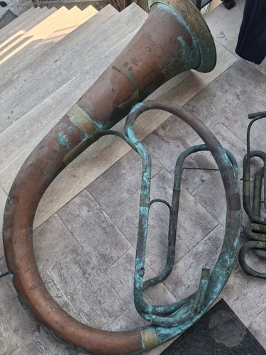 Tuba militare rame - tuba, in