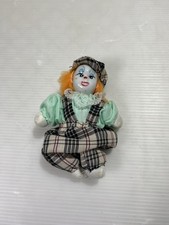 Bambola in porcellana Clown da