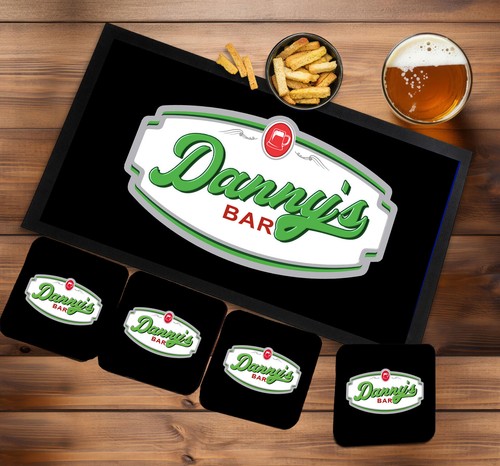 Personalised bar mat - personalised,