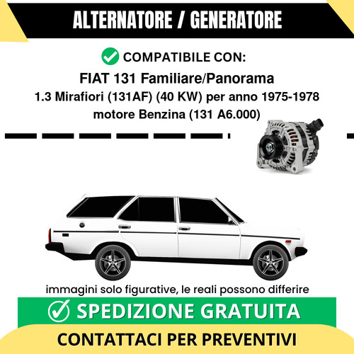 Alternatore fiat 131 - alternatore,