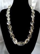 BELLISSIMO GIROCOLLO IN AUTENTICO CRISTALLO DI ROCCA (QUARZO IALINO).