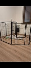 Recinto per cani pawhut regolabile, 80x100 a pannello, 8 pannelli