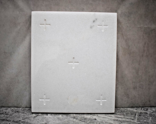 Solid white marble - solid, altar