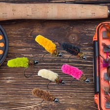 6 esche da pesca a mosca per