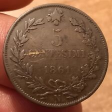 5 Centesimi 1861 Napoli Var