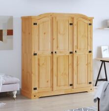 Armadio gamma pino messicano corona 3 ante marrone vidaXL