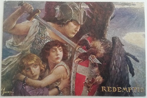 Cartolina redemptio saccaggi - cartolina,
