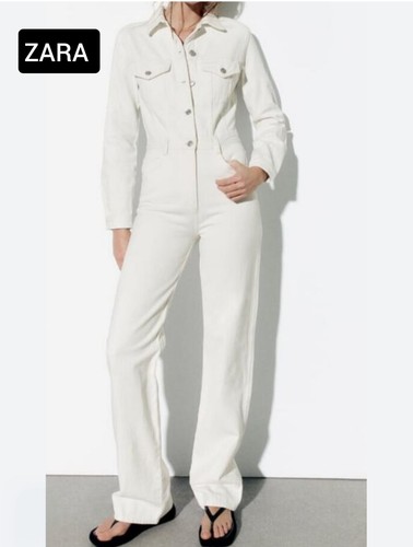 Zara white tailored - white, jumpsuit
