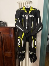 tuta moto pelle intera