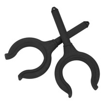 (nero) 2 Pezzi Barca Remi Blocco Canna da Pesca Supporto Staffa Gommone Marino MU