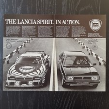 1980 Lancia Montecarlo + Delta - Original AD Advert Pubblicità Vintage