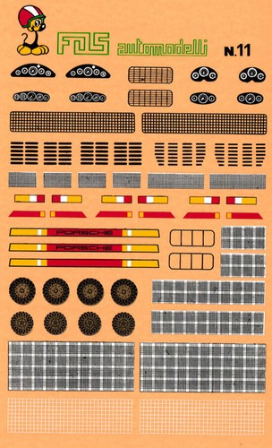 Decals porsche griglie - porsche:,