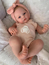 Bambole Reborn Tutta in Silicone Morbido 45CM Bambola Neonato Reborn Femmina Rea