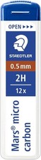 24 X STAEDTLER Mars Micro Portamine Ricarica Mine 0.5mm 2H [ Due Tubi ]