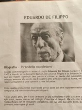 AUTOGRAFO ORIGINALE DI EDUARDO