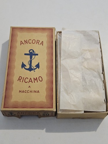 Scatola vintage cotone - cotone, ancora