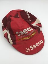 CAPPELLINO Originale CAP HAT BICI CICLISMO TEAM SAECO CANNONDALE COTONE VINTAGE