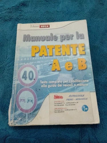 Manuale per patente - patente, b