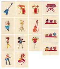 Barbie 1986 lotto 15 adesivi trasparenti tutti diversi Panini