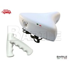 Sella MONTEGRAPPA 07F Bici Graziella - Olanda  - City Bike + Manopole   Bianco