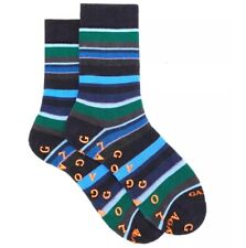 Calze Gallo Corte Antiscivolo Rigate Unisex Cotone Blu Tifone TG. U 40 - 45