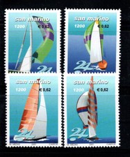 San Marino 2001 Sass. 1777-1780 nuovo di zecca 100% regata velica