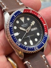 Seiko 7548-7000 5J Pepsi Lunetta 150m Diver Vintage 1980 + revisionato + cinturino nuovo