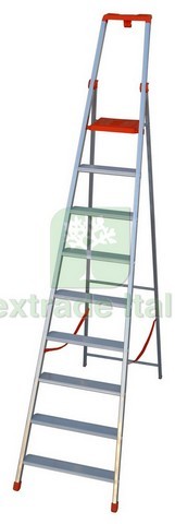 1pz scala alluminio forbice - alluminio, a