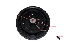 Carrello tosaerba 20 cm carrello giardino compressore ruota motrice + cuscine...