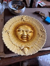 Rare Assiette barbotine en