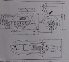 PIAGGIO VESPA SS 180 Super Sport VSC Copia DGM Omologazione 1964 FMI ASI TARGA