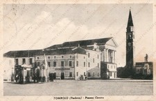 TOMBOLO Piazza Centro Enzo Scramoncin Padova Cartolina Animata