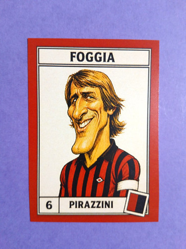 Figurina caricatura calciatori - figurina,